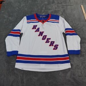 Adidas Primegreen New York Rangers White Authentic Road Jersey Size‎ 54 Adidas